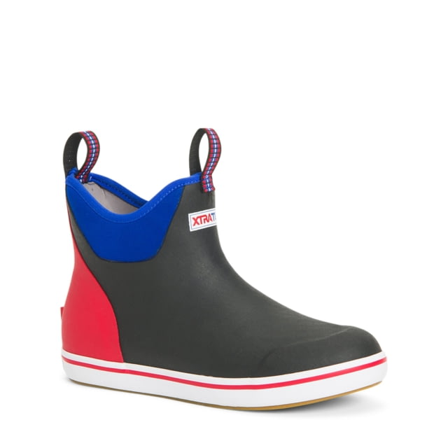 Xtratuf 6 in Ankle Deck Boot - Men's Black/Snorkel Blue 7 - Xtratuf