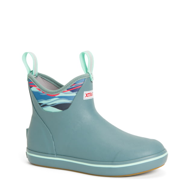 Xtratuf 6 in Ankle Deck Boot - Women's Trooper Blue/Beach Glass 6 - Xtratuf