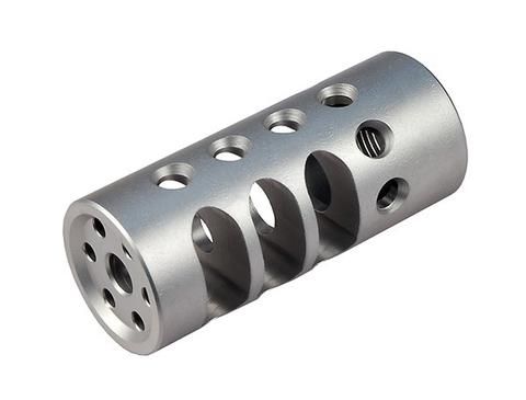 Precision Hardcore Gear Stainless Steel Slotted Hybrid Brake - 1in OD X 9/16in-28 Raw - Precision Hardcore Gear