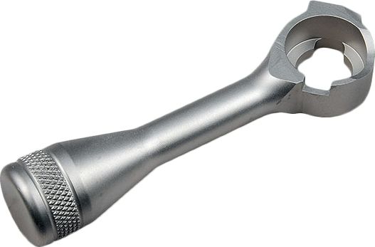 Precision Hardcore Gear Savage Stainless Steel Clear Knurled Bolt Handle - LH Clear - Precision Hardcore Gear