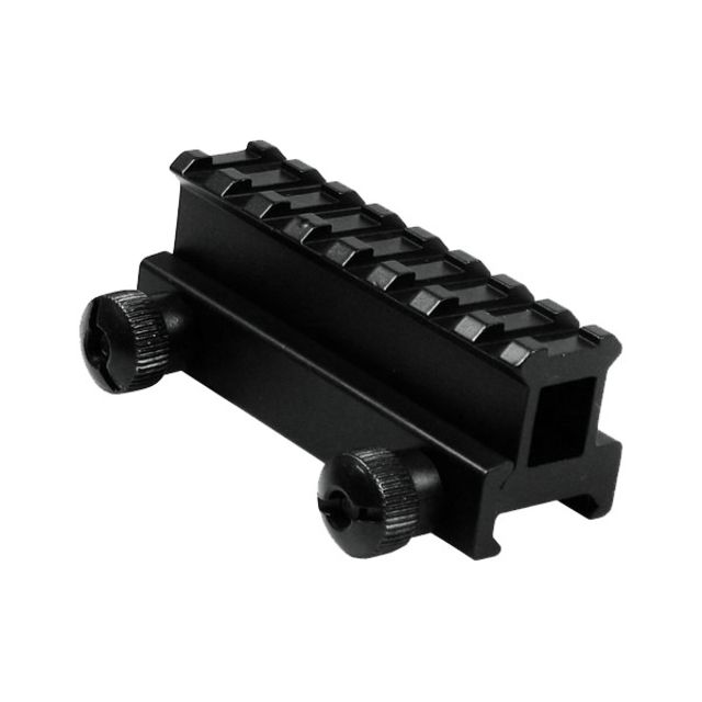 XTS 1in. See-through Short Riser Mount Black - Xts