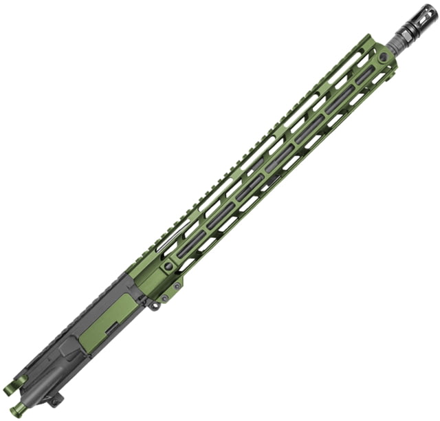 XTS Complete Upper Receiver w/o BCG AR-15 223/5.56 24.75in 16.5in Carbine 1-8 Twist 1/2x28 Thread M-LOK Bird Cage Black Nitride Finish OD Green - Xts