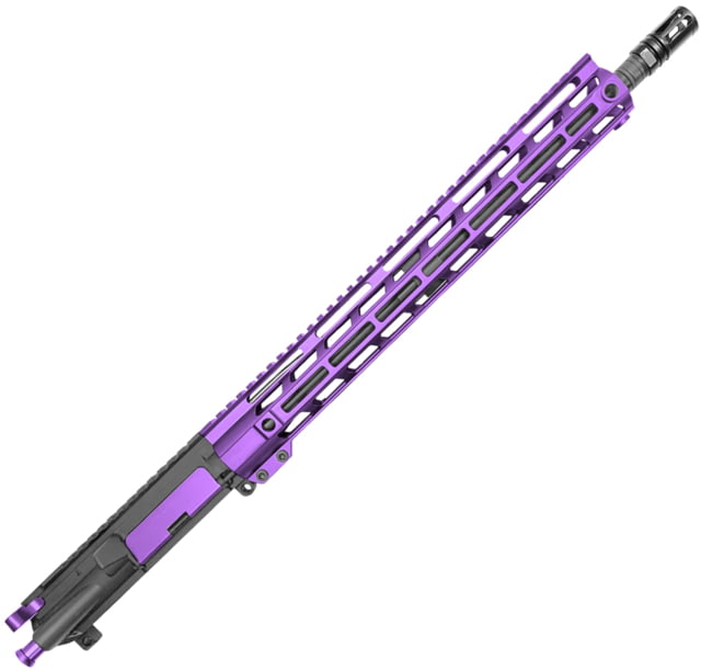 XTS Complete Upper Receiver w/o BCG AR-15 223/5.56 24.75in 16.5in Carbine 1-8 Twist 1/2x28 Thread M-LOK Bird Cage Black Nitride Finish Purple - Xts