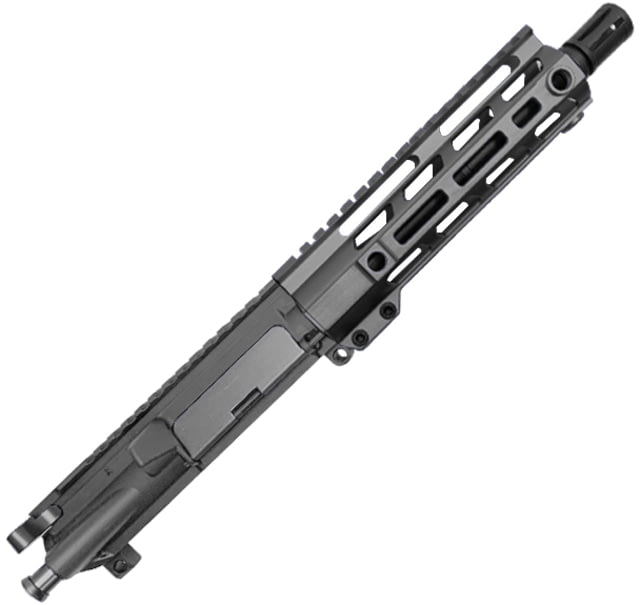 EDEMO XTS Complete Upper Receiver w/o BCG AR-15 300 BO 17.5in 8.5in Pistol 1-8 Twist 5/8x24 Thread M-LOK Bird Cage Black Nitride Finish - Xts