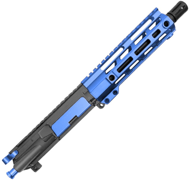 XTS Complete Upper Receiver w/o BCG AR-15 300 BO 17.5in 8.5in Pistol 1-8 Twist 5/8x24 Thread M-LOK Bird Cage Black Nitride Finish Blue - Xts