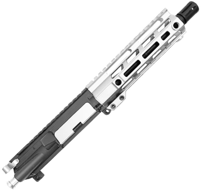 XTS Complete Upper Receiver w/o BCG AR-15 300 BO 17.5in 8.5in Pistol 1-8 Twist 5/8x24 Thread M-LOK Bird Cage Black Nitride Finish Silver - Xts