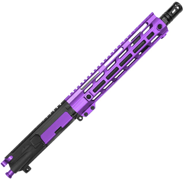 XTS Complete Upper Receiver w/o BCG AR-15 300 BO 19.5in 10.5in Pistol 1-8 Twist 5/8x24 Thread M-LOK Bird Cage Black Nitride Finish Purple - Xts