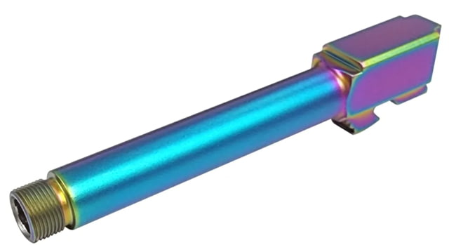 XTS Pistol Barrel Threaded Glock 17 Gen 1-3 9mm Luger 1-10 Twist 1/2x28 Thread Chameleon Rainbow One Size - Xts