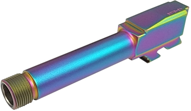 XTS Pistol Barrel Threaded Glock 43 9mm Luger 1-10 Twist 1/2x28 Thread Chameleon Rainbow One Size - Xts