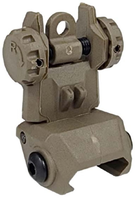 XTS Polymer Rear Flip-Up Sight Tan FDE - Xts