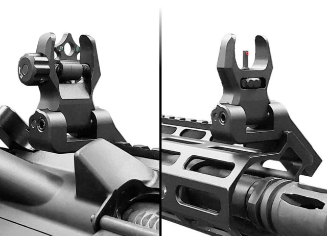 XTS Pro 45 Front And Rear Flip Ups Black - Xts