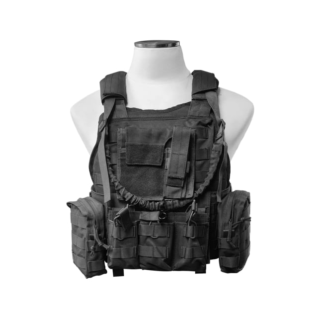 XTS Tactical Vest Plate Carrier Black AL 002BK - Xts