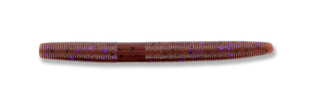 Yamamoto Baits Senko Worm 10 4in Cinnamon Brown with Large Black & Large Purple Body