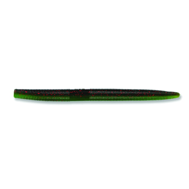 Yamamoto Baits Senko Worm 5 6in Green Pumpkin with Small Red Laminate