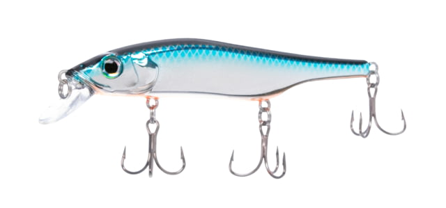 Yamamoto Baits Bill Lewis Scope Stik Suspending Jerkbait - 100mm -Chrome Blue Orange Belly 3/8oz 4-6ft