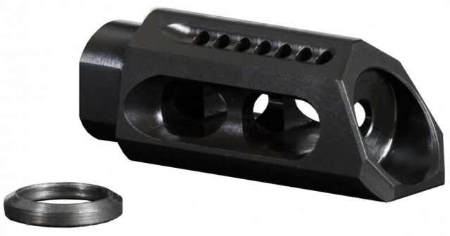 USED Yankee Hill 26-MB-A Slant Muzzle Brake 5.56mm Threaded 1/2-28 TPI Steel Black EDEMO9 Condition Parts Only/Salvage Wrong Product - Yankee Hill Machine