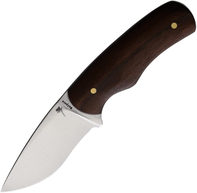 Yellow Rose Forge Green River Hunter EDC Knife 6.25in Overall 2.75in Satin Stainless Blade Brown Wood Handle Leather Sheath YRF001GREEN RIVER HUNTER - Yellow Rose Forge