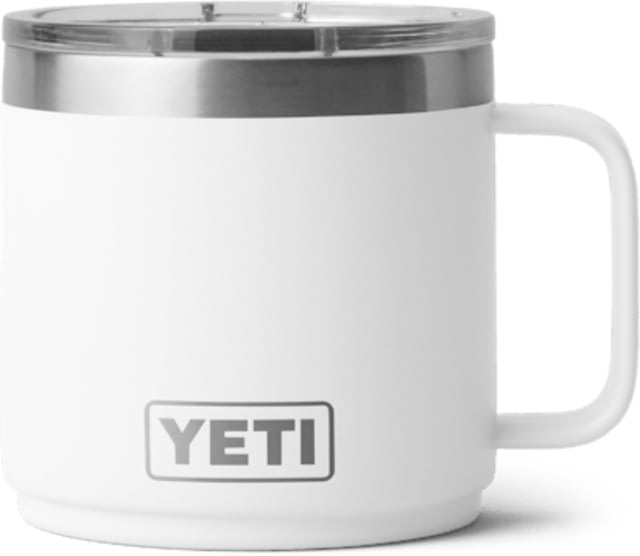 Yeti Rambler 14 oz Stackable Mug w/Durasip Ceramic Lining, White, 21071507363 by USA Yeti Hydration Cups & Mugs