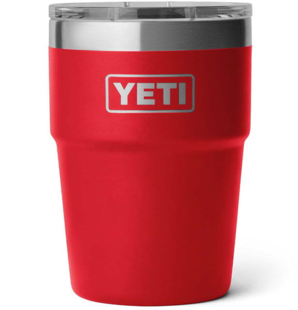 Yeti Rambler 16 oz Stackable Cup w/Magslider Lid Rescue Red