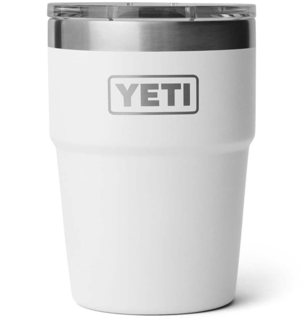 Yeti Rambler 16 oz Stackable Cup w/Magslider Lid White