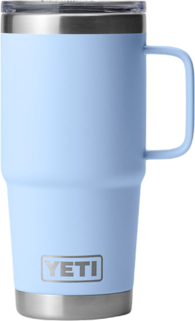 Yeti Rambler 20 oz Travel Mug w/Stronghold Lid, Big Sky Blue, 21071504643 by USA Yeti Hydration Cups & Mugs