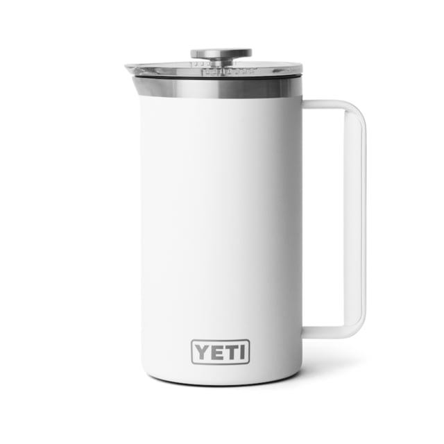 Yeti Rambler 34 oz French Press w/Twist-To-Lock French Press Lid White