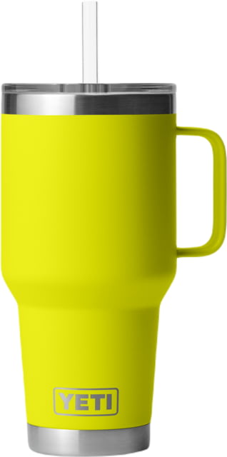 Yeti Rambler 35 oz Straw Mug w/Straw Lid, Firefly Yellow, 21071504724 by USA Yeti Hydration Cups & Mugs