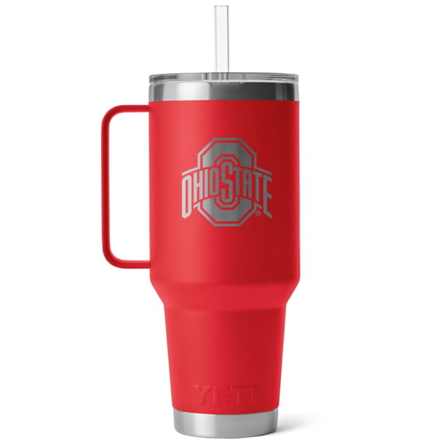 Yeti Rambler 42 oz Straw Mug w/Straw Lid, Red/NCAA Ohio State, 28100007304 by USA Yeti Hydration Cups & Mugs
