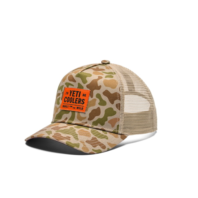 Yeti Coolers Camo Trucker Hat Brown Camo One Size