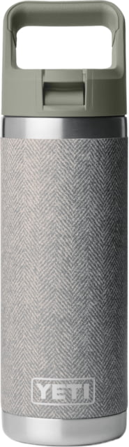 Yeti Rambler 18 oz Water Bottle w/Straw Cap Riverhead Green