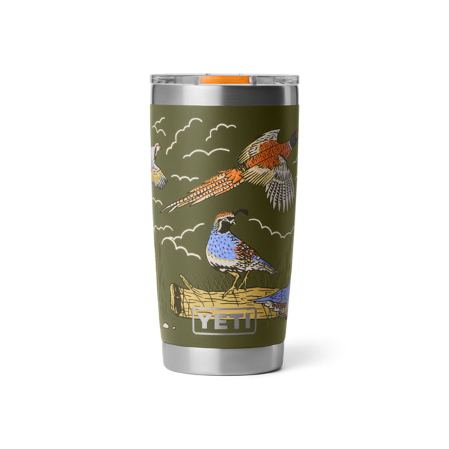Yeti Rambler 20 oz Tumbler w/Magslider Lid Upland Bird Olive 20oz
