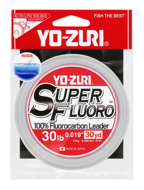 Yo-Zuri Superfluoro Fishing Line 30yd 30lb Natural Clear YZ SF 30LB NCL 30YD