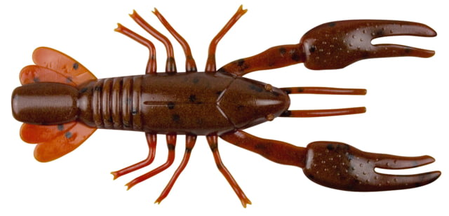 Yum Ned Craw Bait 2in Dark Brown/Rd Brwn