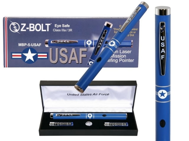 Z-Bolt MBP-5 Military Pride Green Laser Pointer USAF Standard Laser Pointer Air Force Blue Small - Z-Bolt