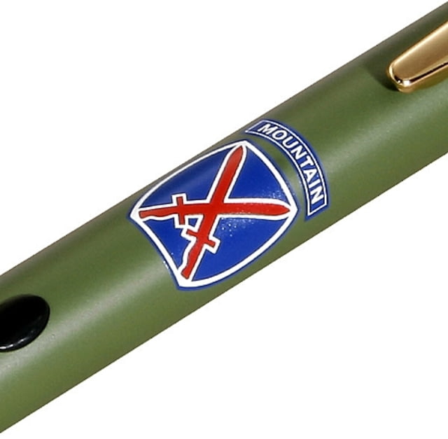 Z-Bolt Military Pride Laser Pointer Green 10th Mountain Division "Climb to Glory" Emerald Green - Z-Bolt
