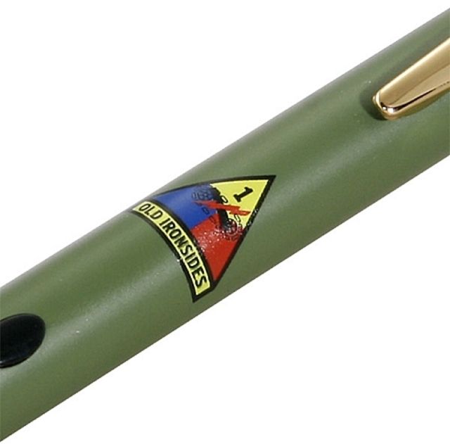 Z-Bolt Military Pride Laser Pointer Green 1st Armored Division "Old Ironsides" Emerald Green - Z-Bolt