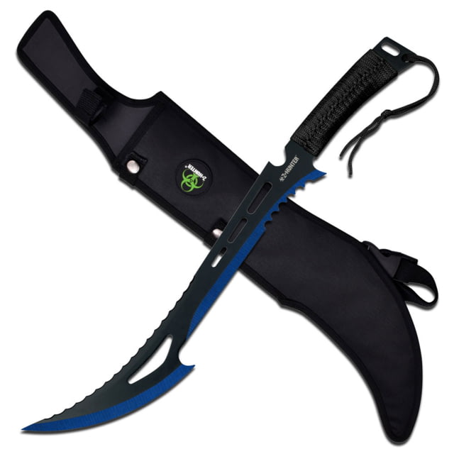 Z-Hunter Machete 23.75in Stainless Steel Blade Black Cord Wrapped Stainless Steel Handle - Z-Hunter