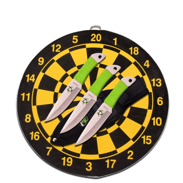 Z-Hunter Tactical 6.5in Stainless Steel Blade Green Cord Wrapped Handle - Z-Hunter