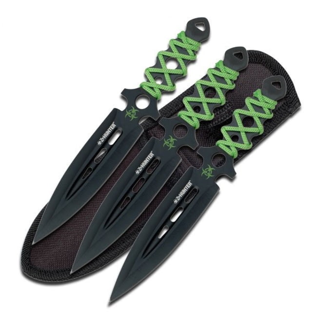 Z-Hunter Tactical 7.5in Stainless Steel Blade Green Cord Wrapped Handle - Z-Hunter