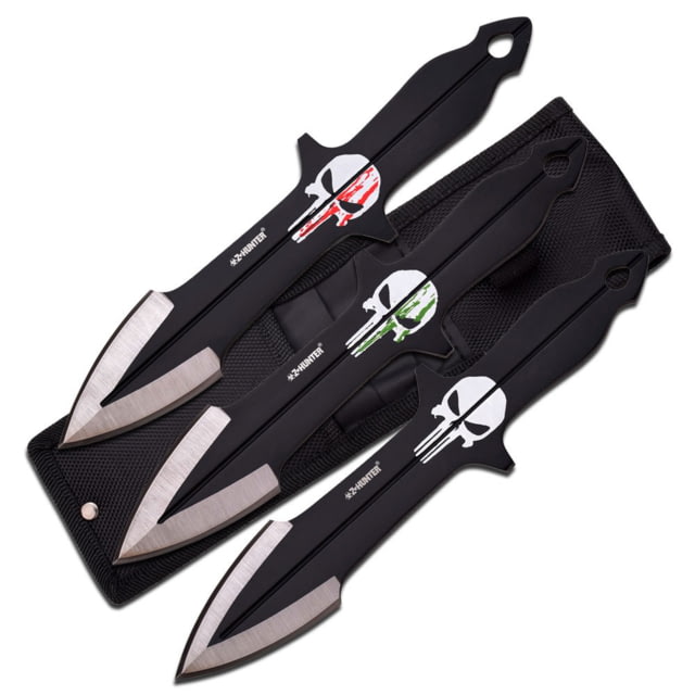 Z-Hunter Tactical 8in Stainless Steel Blade Full Tang Construction Black Stainless Steel Handle - Z-Hunter