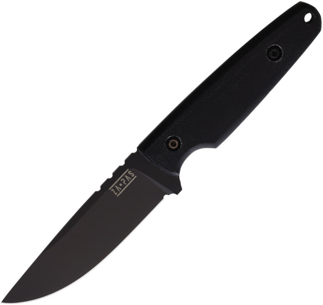 ZA-PAS Knives Handie G10 Fixed Blade Knife 8.5in Overall 4.25in Black Cerakote Carbon Steel Blade Black G10 Handle ABS Sheath - Za-Pas Knives