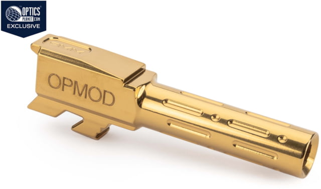 Zaffiri OPMOD MG9 Glock 43/43X Flush and Crown Pistol Barrel Gold - Opmod