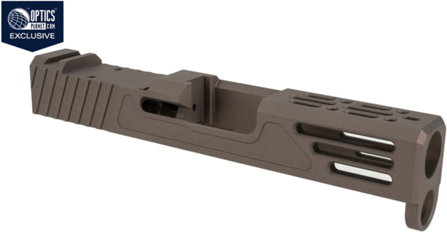 Zaffiri OPMOD Z51M Glock 43/43X Pistol Slide w/RMSc Cut Smoked Bronze Zaffiri - Zaffiri Precision