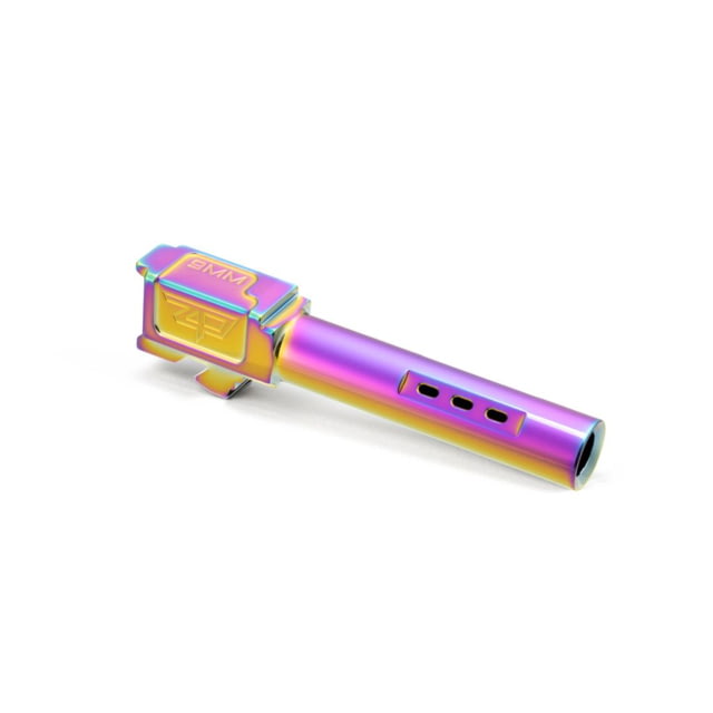 Zaffiri Precision Side Ported Glock 19 Gen 3 Glock 19 Gen 4 9mm Luger Non-Threaded Pistol Barrel 3.90in 1-10 RH Twist PVD Spectrum - Zaffiri Precision