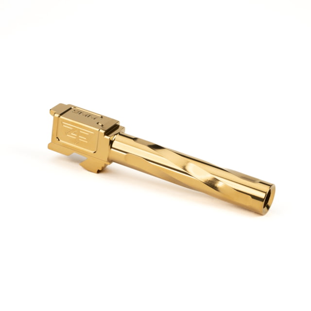 Zaffiri Precision Flush and Crown Glock 17L Gen 3 9mm Luger Non-Threaded Pistol Barrel 5.94in 1-10 RH Twist PVD Gold - Zaffiri Precision