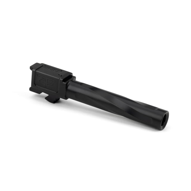 Zaffiri Precision Flush and Crown Glock 17 Gen 5 9mm Luger Non-Threaded Pistol Barrel 4.42in 1-10 RH Twist Nitride Black - Zaffiri Precision