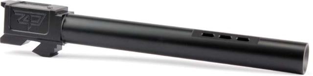 Zaffiri Precision Flush and Crown Ported Pistol Barrel Glock 17L Long Gen 1-3 9mm 1/16 Twist 416R Stainless Steel Black Nitride - Zaffiri Precision