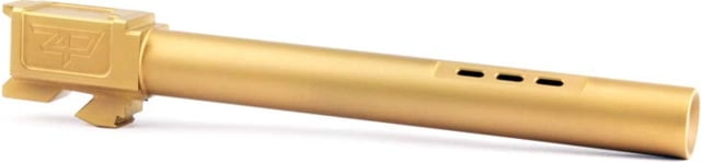 Zaffiri Precision Flush and Crown Ported Pistol Barrel Glock 17L Long Gen 1-3 9mm 1/16 Twist 416R Stainless Steel Titanium Nitride - Zaffiri Precision