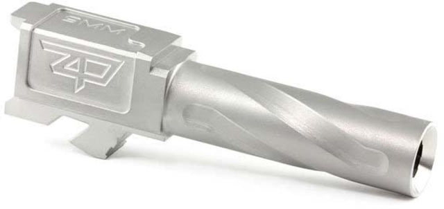 Zaffiri Precision Glock 26 Gen 1-4 Flush and Crown Pistol Barrel 9mm Caliber 1-10 Twist 416R Stainless Steel Stainless Steel - Zaffiri Precision