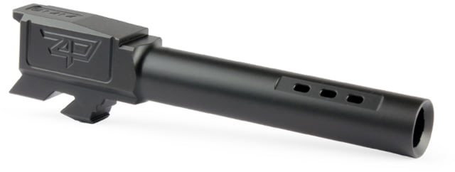 Zaffiri Precision Ported Flush and Crown Pistol Barrel Glock 48 9mm Caliber Black Nitride - Zaffiri Precision
